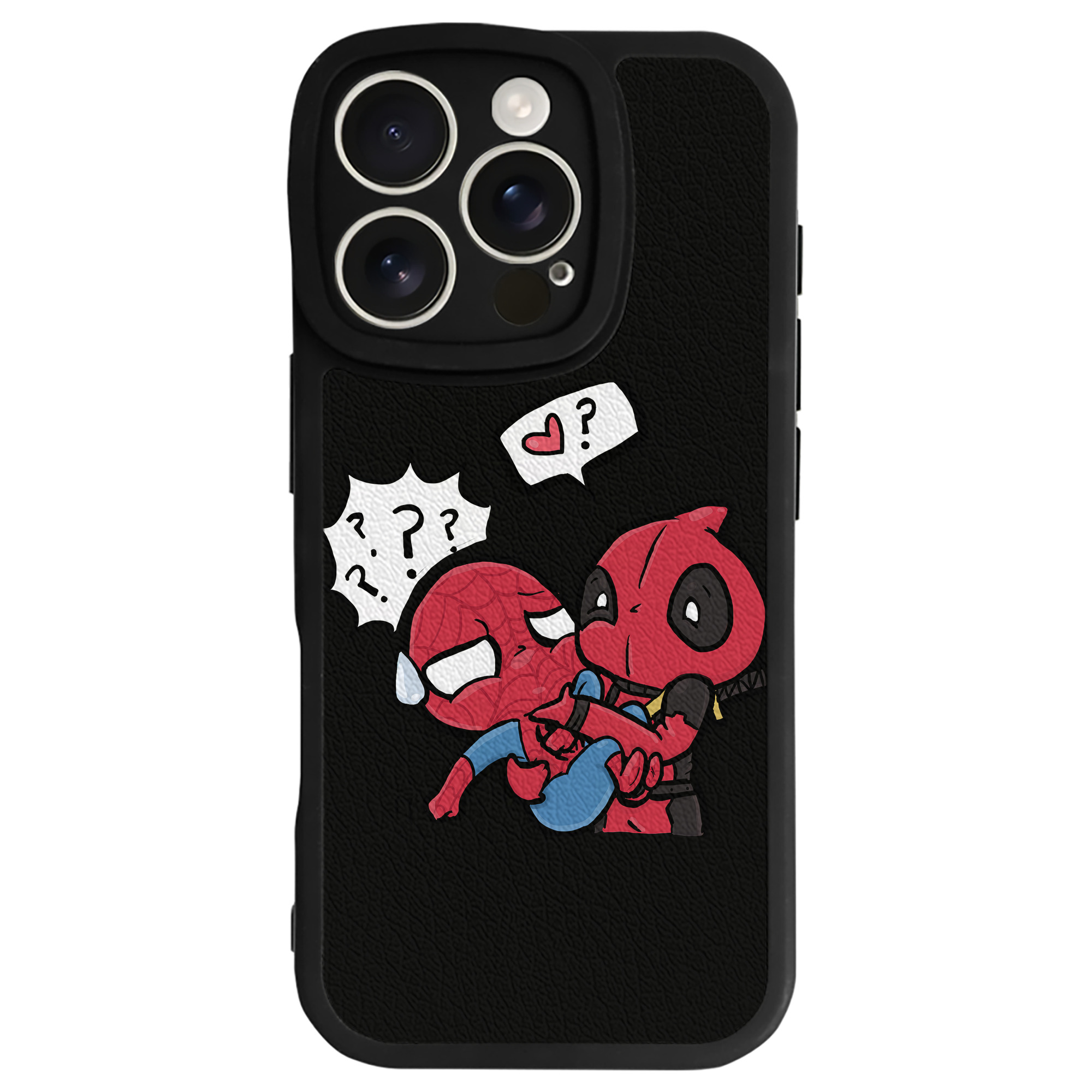 （画像用） Deadpool デッドプール 【iPhone 16シリーズ対応】シリコンスマホケース（レザー調） 材質：シリコン